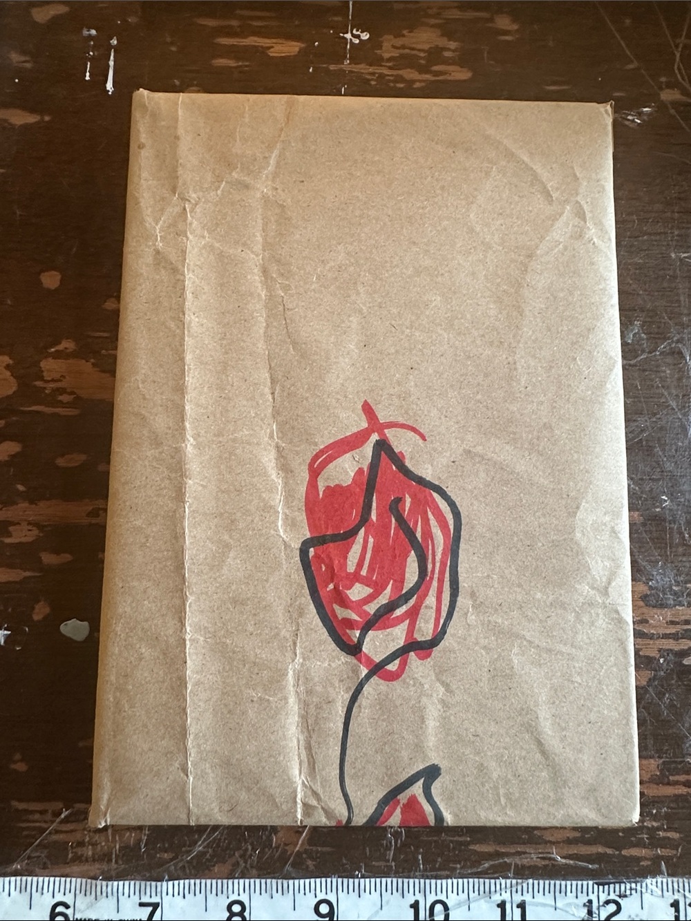 6” by 8.5” original art covered lined notebook